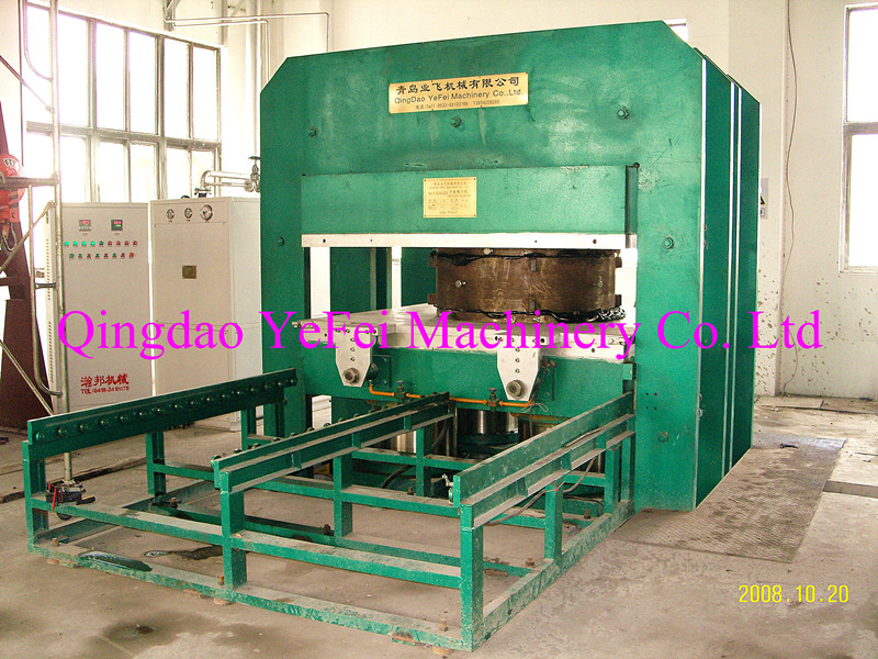 Bridge damping bearing vulcaning machine