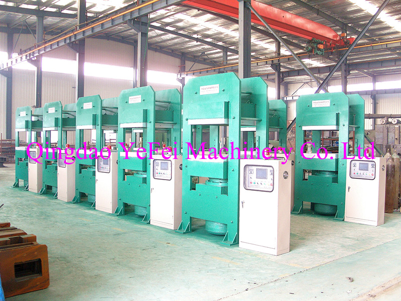 Frame type plate vulcanization unit